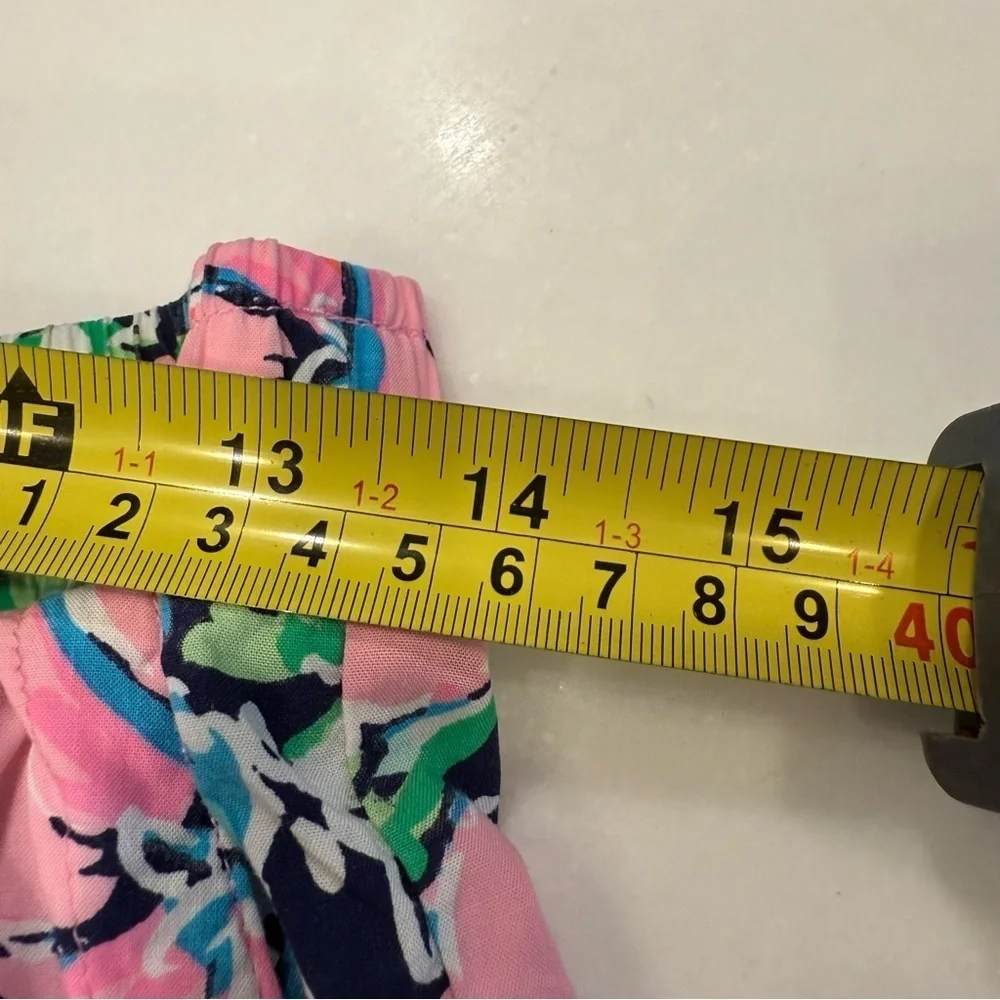 Lilly Pulitzer Katia 5” Short High Tide Navy Tall Order Engineered Sz XS